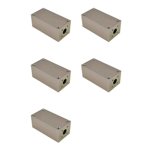 5X BNC Enclosure Aluminum Shield Box RF Box Electromagnetic Shielding Amplifier Multi-Function Portable Enclosure