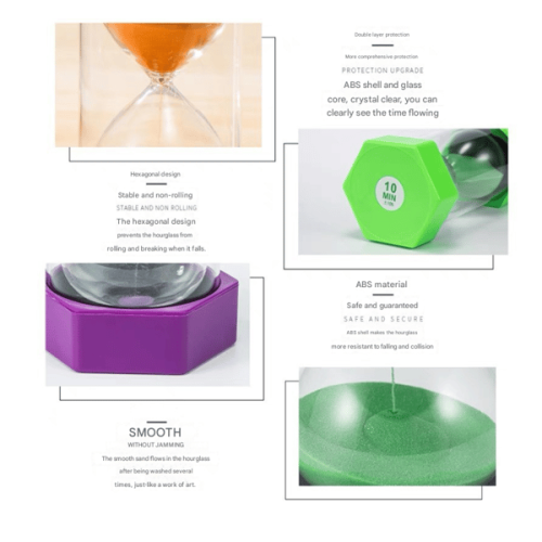 Sand Timer Kitchen Timer for Kids 60 Minutes Green 2