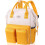Diaper Bag Backpack Beige Pink Large Waterproof with 1