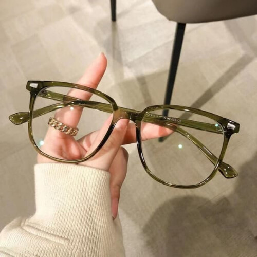 Anti-blå lys briller flade spejlbriller SORT sort 1