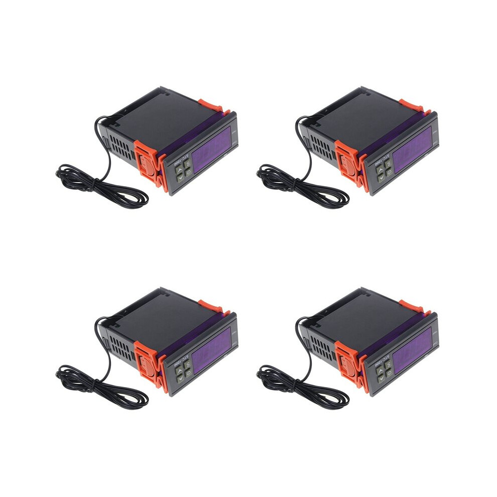 4X Led Digital Temperature Controller Stc-1000 Ac 110-220V 10A Relay Thermoregulator Thermostat 6032858958435