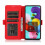 Floveme Wallet Case for Samsung Galaxy A53 5G Red 7