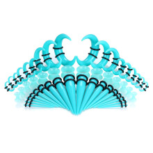 Acrylic Ear Gauge Extender Set 14G to 00G