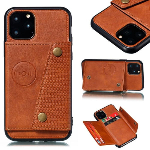 iPhone 12 Pro case with card holder grey 2