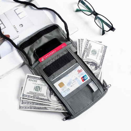 RFID Passport Bag Black 1 Pack 2