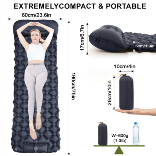 Camping Mattress Self-Inflating Single Thick Lightweight 2