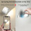 Wall Lamp Battery Powered Adjustable 360 White 4