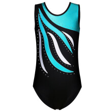 Girls Multicolor Rhinestone Tank Leotard 4-13, Latin Dance