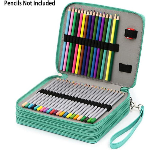 PU Leather Pencil Case for Colored Pencils 120 Compartments 1