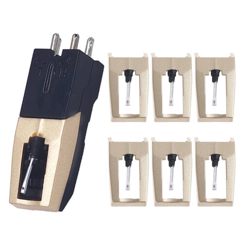 Vinyl LP record player needle replacement stylus 7-pack