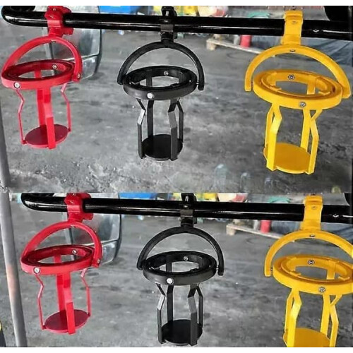 Gyroscopic Cup Holder Black 3D-Printed 1