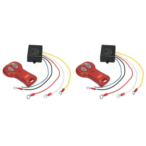 2X Wireless Winch Remote Control Set 12V 24V Electric Winch Control System Handset  Controller for  Off-Road