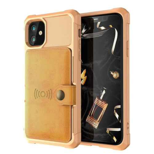iPhone 12 case with card holder red 1