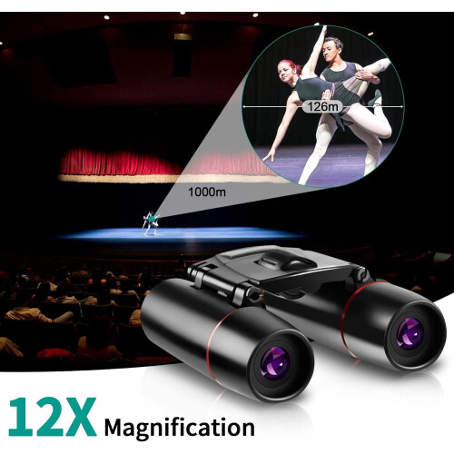 Binoculars compact for adults 12x25 1