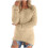 Women's Fluffy Fuzzy Sweater Solid Color Long Sleeve Round 1