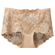 Women's floral lace high-rise tummy control briefs