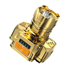 LED Headlamp Rechargeable Adjustable Zoom ABS 1 Pack