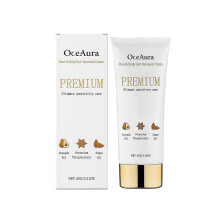 Oceaura facial and body hair removal cream - gently cleanses, smooths skin, refreshing & non-irritating hair removal cream for for body skin daily car