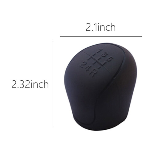 Car Gear Shifter Cover Black Elastic Universal 2