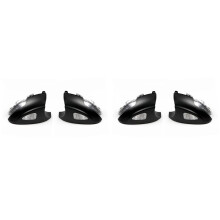 4x Car LED Rear Veiw Mirror Light LampTurn Signal Light Indicator for 2009-2013 Car-Styling with Puddle Light