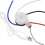 5X Ceiling Fan  Kit 3 Speed 4 Wire, Zipper Speed Control , ZE-208S Pull Wire  with Rope Silver 2