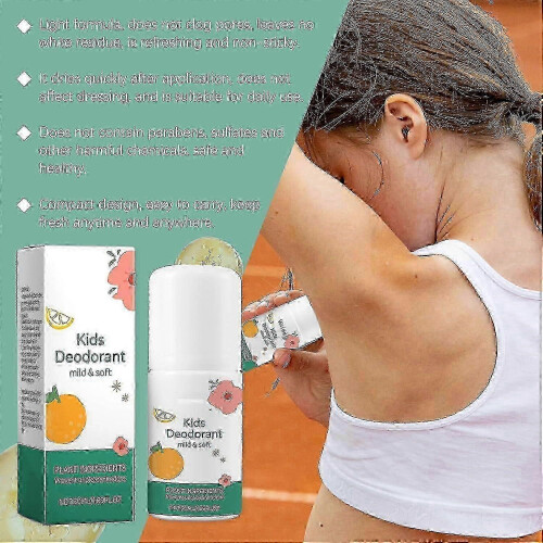 (2pcs) 2025 For Kids Teens, Free,hypoallergenic Deodorant, Roller Sweat 2