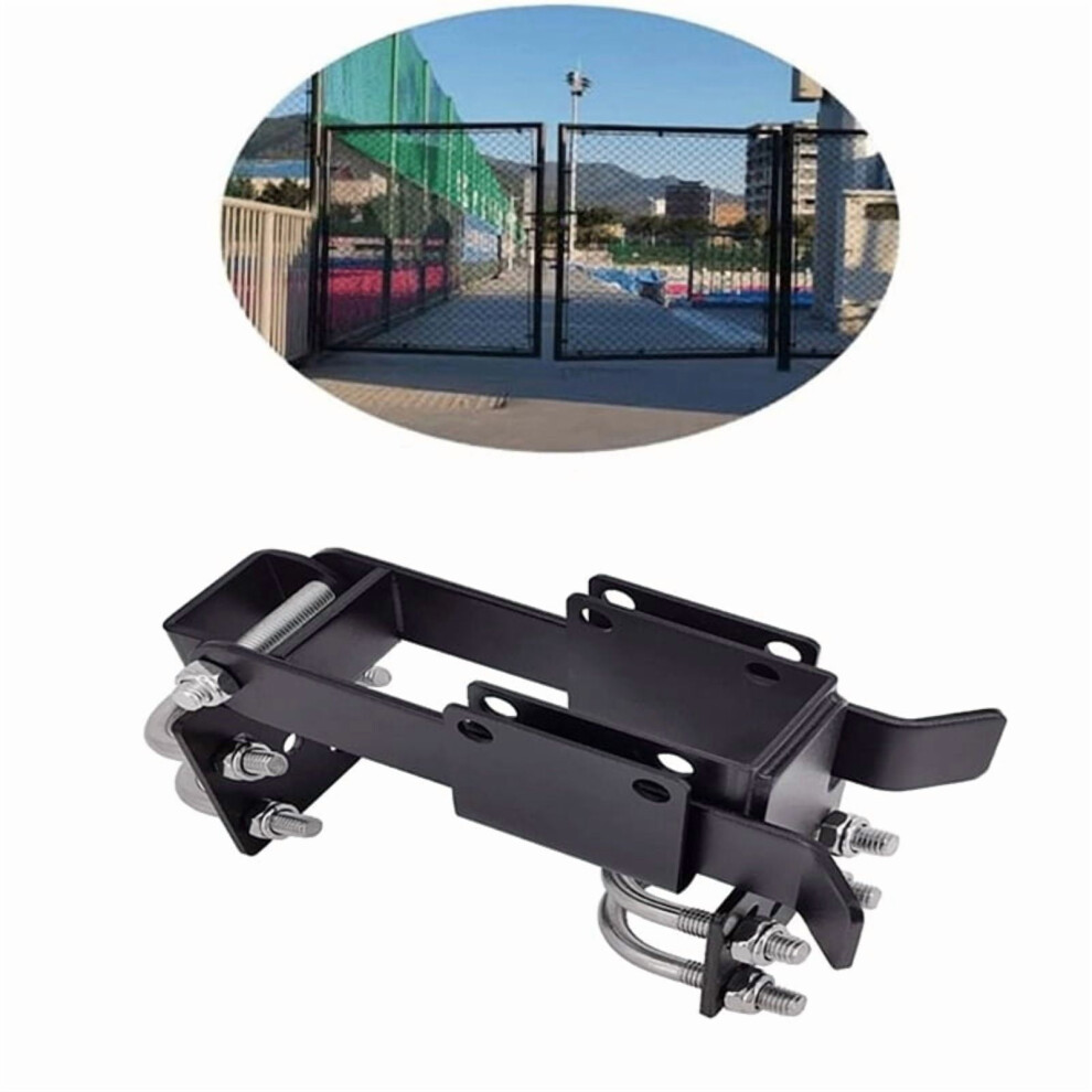 Chain Link Fence Gate Latch Black 1 Piece 9341593841078