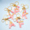 Schattige sleutelhanger met de initialen AZ en glitter, PJ 2
