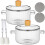 Borosilicate glass saucepan with lid 1.3L 2 pcs 1