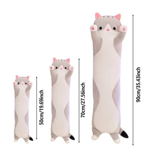 Cat pillow brown sleeping pillow 70 cm 1