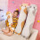 Cat pillow brown sleeping pillow 70 cm 4