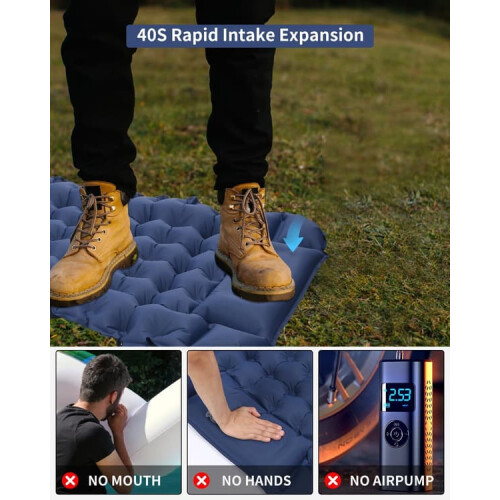 Camping Mattress Self-Inflating Ultralight Gray 2