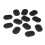 Black Floor Pan Drain Plug Rubber Body Plug 4 pcs 5