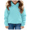 Felpa con cappuccio per bambini, maniche lunghe, in cotone, blu, 5-6 anni 2