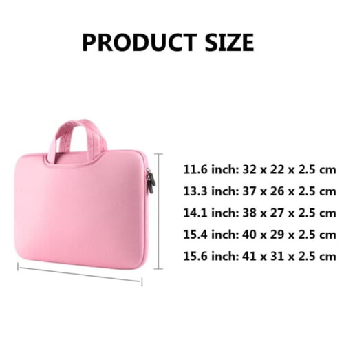 Laptop Bag Pink 15.6 Inch 2