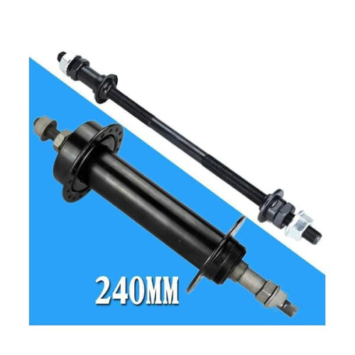 Mountain bike rear axle solid 240mm 1