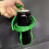 Gyroscopic Cup Holder Green 3D-Printed 2