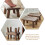 Wooden Stool Rectangular Small Footstool for Kitchen 3