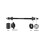 Mountain bike rear axle solid 240mm 4