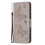 iPhone 14 Pro Max wallet case grey butterflies design 2