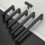 Black Kitchen Handles Set 128 mm Center-to-Center 10 Pack 3