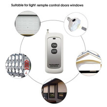 2X Módulo de Control Remoto Inalámbrico EV1527 de 433 MHz con Código de Aprendizaje y Antena de Encendido/Apagado, Control de 2 Botones, Alcance de
