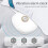 Vibrating Alarm Clock with Snooze Function White 3