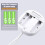 Vibrating Alarm Clock with Snooze Function White 7