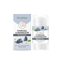 (1pc) Charcoal & Magnesium Deodorant - 48H Odor Control & Sweat Management, Natural Underarm Protection 40g
