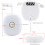 Vibrating Alarm Clock with Snooze Function White 8