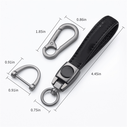 Genuine Leather Chevrolet Car Logo Keychain 1pc 1
