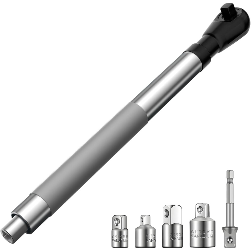 Offset Extension Wrench 1/2 Inch With 4 Drive Adapters 9401284878773