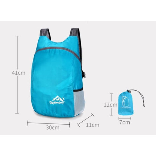 Ultralight Foldable Backpack Navy Blue 20L 1