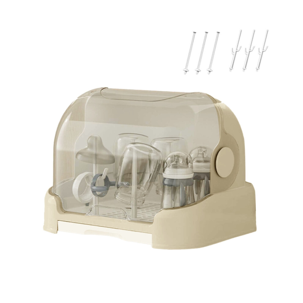 Baby Bottle Drying Rack with Lid and Removable Tray